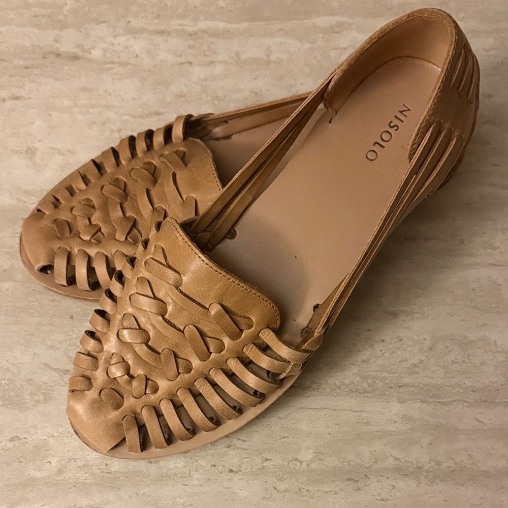 Nisolo Women's Woven Leather Huarache